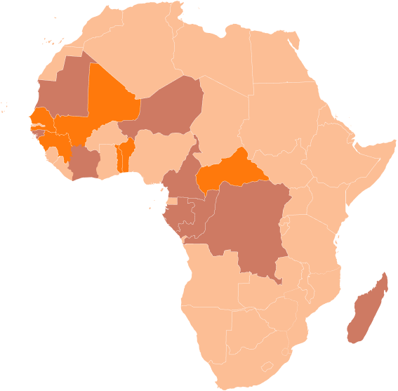 Carte de l'Afrique